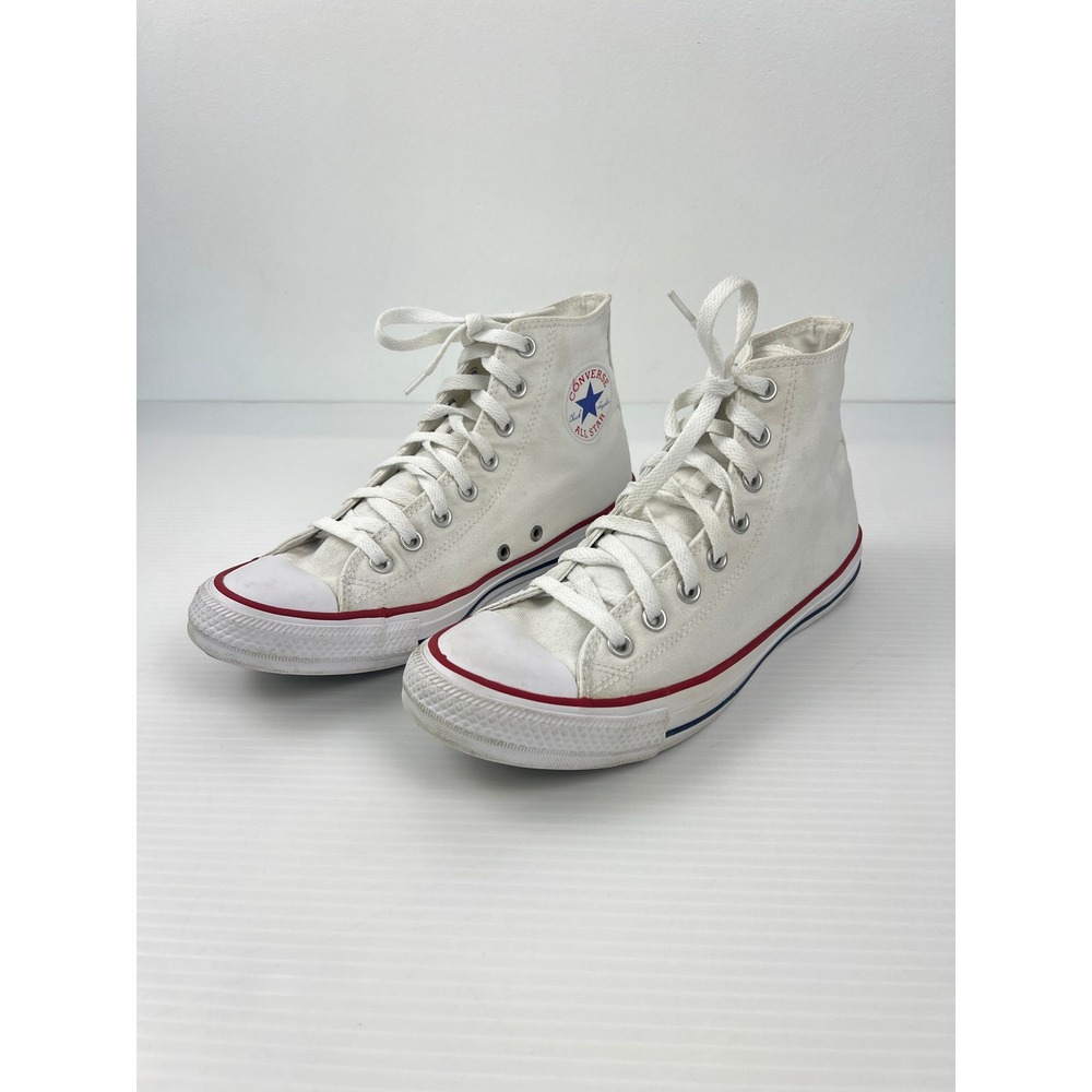 Converse Chuck Taylor‎ All Star High Top White Canvas Sneakers M7650C Womens 10